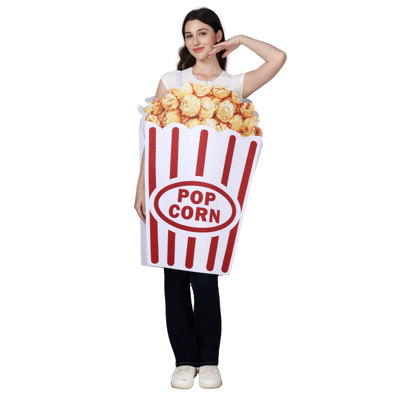 Popcorn - زي تنكري جديد للهالوين، بدلة مضحكة
