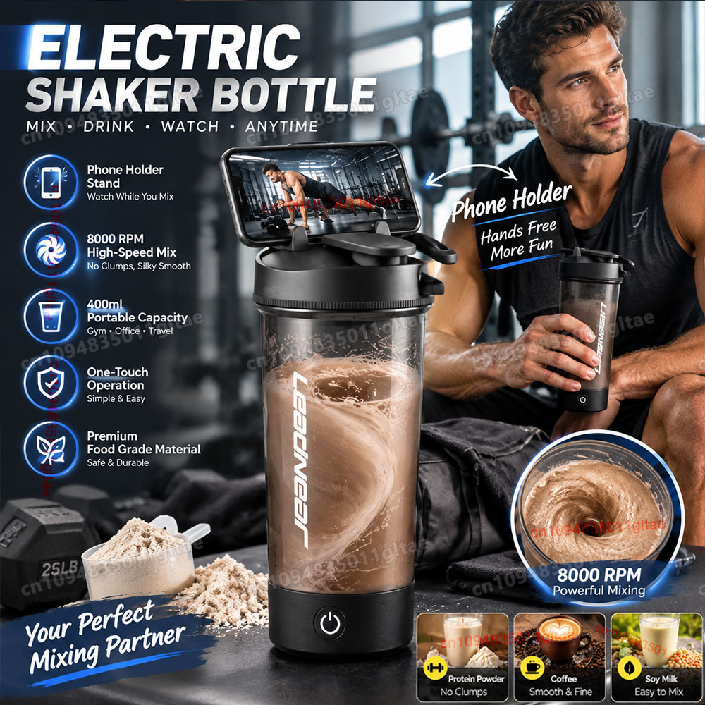Protein Bar - كوب خلط كهربائي بسعة 400-700 مل،