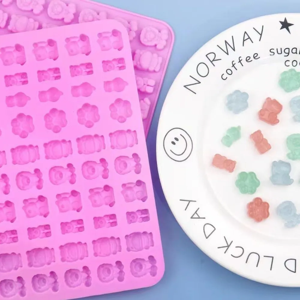 5 قطعة قوالب السيليكون الحلوى  - مراجعة Gummy Candy وسعره